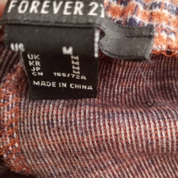 FOREVER 21 RUST PANTS SZ.M EUC. - Picture 4 of 5